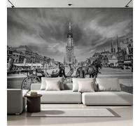 Fotomurales 3D Delft Países Bajos 300x210 cm Papel Pintado Tejido No Tejido Pared De Edificios Históricos Wallpaper Mural Paredes Papel Tapiz Sala DecoracióN SalóN O Dormitorio 14G-2