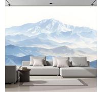 Fotomurales 3D Estilo low-poly cordillera 200x140cm Papel Pintado Fotográfico, Decoración De la Pared Murales para Salón, Dormitorio, Habitación para Niños, Pared de TV