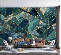 Fotomurales 3D Mármol Agrietado Geometría Abstracta 450X300Cm Papel Pintado Fotográfico,Decoración De La Pared Murales Para Salón,Dormitorio,Habitación Para Niños,Pared De Tv