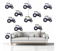 Fotomurales 400 x 280 cm Minimalismo Tractor Papel Pintado Tejido No Tejido Blanco Fotomural Efecto 3D Papel Tapiz Decorativos, pared Murales Póster para Dormitorio Salón TV Pared