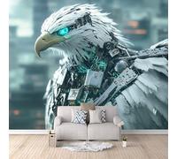 Fotomurales áGuila 300x210 cm Papel Pintado Animal Mecánico Impresión 3D Pared Tela no Tejida Fácil de Instalar Limpiar Poster Ideal para Salones Cocinas Pasillos Papel Pintado Pared Dormitorio