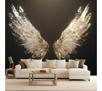 Fotomurales Alas 200x140 cm XXL Papel Pintado Tejido No Tejido Ángel Decoración de Pared Decorativos Murales Minimalismo Diseno Fotográfico 3D Tv Fondo Dormitorio