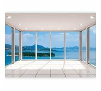 Fotomurales B&D XXL 300x210 cm Papel pintado tejido no tejido Decoración de Pared decorativos Murales moderna Diseno Fotográfico Insel Mar Paisaje Natura c-A-0085-a-a