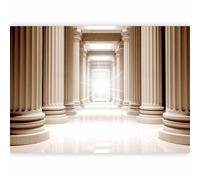 Fotomurales B&D XXL - 350x256 cm XXL Papel pintado tejido no tejido Decoración de Pared decorativos Murales moderna Diseno Fotográfico Columnas Grecia Perspectiva d-a-0037-a-b