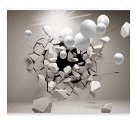 Fotomurales B&D XXL - 400x280 cm XXL Papel pintado tejido no tejido Decoración de Pared decorativos Murales moderna Diseno Fotográfico Abstraction Bala 3D a-C-0002-a-b