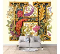 Fotomurales Carta Flor 450x315 cm Papel Pintado Arte Moderno Impresión 3D Pared Tela no Tejida Fácil de Instalar Limpiar Poster Ideal para Salones Cocinas Pasillos Papel Pintado Pared Dormitorio