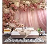 Fotomurales Decorativos CelebracióN RomáNtica De Boda Papel Pintado Pared 300x210 cm Rosa Papel Pintado Tejido No Tejido Decoración de Pared, Salones, Habitaciones Moderna Fotográfico