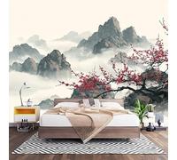 Fotomurales Decorativos Color Claro Papel Pintado Pared 350x256 cm Pintura Tradicional China Con Tinta Papel Pintado Tejido No Tejido Decoración de Pared, Salones, Habitaciones Moderna Fotográfico