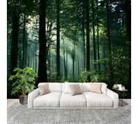 Fotomurales Decorativos Pared 3D Naturaleza Bosque Paisaje. Papel tapiz Fotográfico Grande Extraíble 400X280 Cm Verde Papel Pintado Moderno de lujo, Murales Interiores, Mural Stickers