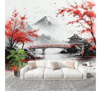 Fotomurales Decorativos Pared 3D Paisaje ArquitectóNico JaponéS Papel tapiz Fotográfico Grande Extraíble 400X280 Cm Gris Papel Pintado Moderno de lujo, Murales Interiores, Mural Stickers