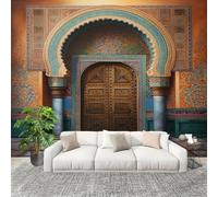 Fotomurales Decorativos Pared 3D RetroArquitectura De Oriente Medio Papel tapiz Fotográfico Grande Extraíble 400X280 Cm MarróN Papel Pintado Moderno de lujo, Murales Interiores, Mural Stickers