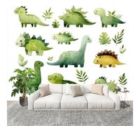 Fotomurales Decorativos Pared 3D Tema De Dinosaurios De Dibujos Animados Papel tapiz Fotográfico Grande Extraíble 250X175 Cm Verde Papel Pintado Moderno de lujo, Murales Interiores, Mural Stickers
