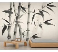 Fotomurales Decorativos Pared Bambú 3D Mural Autoadhesivo Pared Pintura A Tinta Papel Pintado Tela de Seda Papel Tapiz Panorámico 150x105 cm A-5926