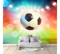 Fotomurales Decorativos Pared Fútbol Americano 150x105 cm Papel Pintado Tejido No Tejido Niño Con Balón Deportivo Fotomural 3D Mural Paredes Papel Tapiz Decoración Salón o Dormitorio a-4209
