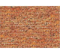 Fotomurales Decorativos Pared Pared de Ladrillo Retro Rústico 350x256 cm Papel Pintado Tejido No Tejido Pared Retro Fotomural 3D Mural Paredes Papel Tapiz Decoración Salón o Dormitorio a-7517