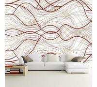 Fotomurales Decorativos Pared Raya 400x280 cm Papel Pintado Tejido No Tejido Abstracto Moderno Fotomural 3D Mural Paredes Papel Tapiz Decoración Salón o Dormitorio a-10270