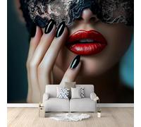 Fotomurales Decorativos Pared Salón de Belleza 3D Mural Autoadhesivo Pared Salón de Uñas Papel Pintado Tela de Seda Papel Tapiz Panorámico 300x210 cm B-1034