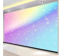 Fotomurales Decorativos Pared Universo Cielo Estrellado 150x105 cm Papel Pintado Tejido No Tejido Rosa Azul Fotomural 3D Mural Paredes Papel Tapiz Decoración Salón o Dormitorio a-8521