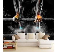 Fotomurales no tejido Competición de levantamiento de pesas con mancuernas 350x256 cm Papel Pintado Decoración de Pared Murales póster efecto 3D, Decorativos Murales para Dormitorio Salón TV Pared