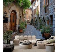 Fotomurales Paisaje de las calles de la ciudad 400x280 cm Papel Tapiz Fotográfico no tejido 3D Moderna Fondo De Pantalla Mural Decoración De Pared Sala Cuarto Oficina Salón