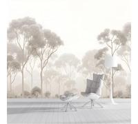 Fotomurales Paisaje Forestal 450 × 315 Cm Xxl Papel Pintado Tejido No Tejido, Ligera Bruma Escena Bosques Eucaliptos Fotográfico Pared Decorativos Murales Póster Para Dormitorio Salón Tv Pared