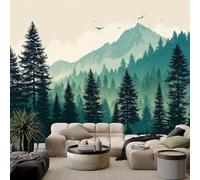 Fotomurales Paisajes de cordilleras y pinares 200x140 cm Papel Tapiz Fotográfico no tejido 3D Moderna Fondo De Pantalla Mural Decoración De Pared Sala Cuarto Oficina Salón