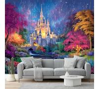 Fotomurales Paisajes naturales de cuentos de hadas de fantasía Papel 300 x 210 cm Papel pintado tejido no tejido coración Pared corativos Sala Living Oficina Dormitorio Colores cálidos y coloridos