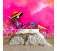 Fotomurales Papel pintado 150 x 105 cm Papel pintado tejido no tejido Decoración de Pared decorativos Murales Moderna Diseno Estilo de dibujos animados campo floral romance