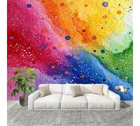 Fotomurales Papel pintado 200x140 cm 3d RomáNtico Pintura De Acuarela Papel Pintado Fotográfico Panoramico Decorativos Dormitorio sala Vistoso Murales Papel Tapiz Antimoho Removibles, Grandes