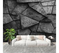 Fotomurales Papel pintado 200x140 cm Texturas GeoméTricas Abstractas Papel Pintado Fotográfico Panoramico Decorativos Dormitorio sala En blanco y negro Murales Papel Tapiz Antimoho Removibles, Grandes