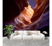 Fotomurales Papel pintado 300x210 cm Paisaje Del CañóN Del AntíLope Papel Pintado Fotográfico Panoramico Decorativos Dormitorio sala PúRpura Murales Papel Tapiz Antimoho Removibles, Grandes