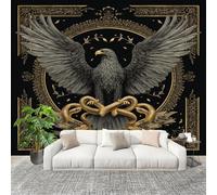 Fotomurales Papel pintado 350x258 cm Estampado De áGuila En Vuelo Papel Pintado Fotográfico Panoramico Decorativos Dormitorio sala Negro Murales Papel Tapiz Antimoho Removibles, Grandes