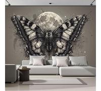 Fotomurales Pared Mariposa De Luna Llena con Ilustración Artística, Personalizado Arte de la Pared Mural para Sala Estar Comedor Dormitorio Familiar Pasillo Decoración, 200Anx140Al cm