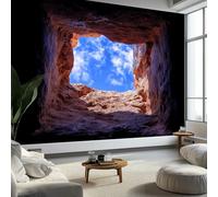 Fotomurales Salida Del Muro De La Lápida 200 x 140 cm Papel Pintado Tejido No Tejido, Negro Fotomural Papel Tapiz Decorativos - Dormitorio Salón TV Pared Murales Póster