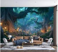 Fotomurales Sendero Del Bosque Encantado, Estilo De Cuento De Hadas De Ensueño Mural De Pared Papel Tapiz Fotográfico Para Tapiz Arte De Pared Para Sala De Estar Dormitorio 350x256cm