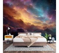 Fotomurales XL 250x175 cm OníRico Universo Nebulosa Impermeable Papel Pintado Tejido no Tejido Vistoso Decoración de Pared Moderna Murales para Pared Salón Cocina Baño Pasillo Comedor