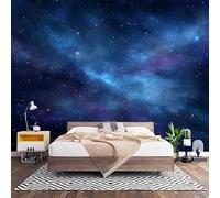 Fotomurales XXL 350x256 cm Azul Impermeable Papel Pintado Tejido no Tejido PatróN Misterioso de Cielo Estrellado Decoración de Pared Moderna Murales para Pared Salón Cocina Baño Pasillo Comedor