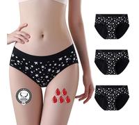 FOTOOL Girls Menstrual Period Pants Teenager - Braguitas absorbentes menstruales de algodón, braguitas menstruales para mujer de 8 a 18 años (IT, 8 años, 10 años, regular, 3 espacios)