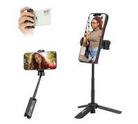 Fotopro Mini trípode para teléfono móvil, Trípode Selfie Stick con Zapata fría, Viaje vlogging trípode para iPhone DLSR Kamera Webcam