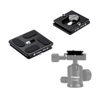 Fotopro Placa universal Arca-Swiss de 40 mm de aluminio de liberación rápida, fácil de ajustar para trípode profesional de cabeza Bball, placa extraíble rápida para cámara DSLR y lente pesada, placa