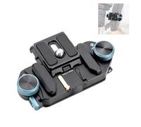 Fotopro RZ-5 - Soporte de cámara de liberación rápida, soporte de correa para cámara con tornillo de 1/4, adaptador para cámara DSLR/sin espejo, estabilizador de trípode de cardán de mano, deslizador