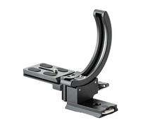 Fotopro Soporte vertical para cámara, soporte de lente de anillo de montaje de trípode, placa de montaje de collar giratoria de 1/4 para Sony, Nikon, Canon, Fuji, se adapta a placa para tipo Arca,