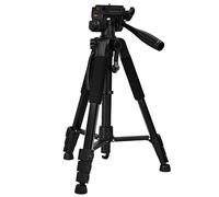 Fotopro Trípode de cámara de 69 pulgadas con cabezal desmontable de 3 vías y soporte para smartphone, aleación de aluminio, capacidad de carga máxima de 3 kg, DIGI-9700