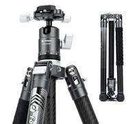 Fotopro X-Aircross 3 - Trípode de fibra de carbono de 62 pulgadas para cámara, ultraligero, carga máxima de hasta 22 libras, color gris