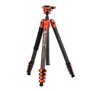 Fotopro X-Airfly - Trípode de cámara de viaje ligero de 63 pulgadas con cabeza de bola panorámica, 2.5 libras, expandible, compacto, portátil, profesional, trípode de fibra de carbono para cámara