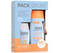 FOTOPROTECTOR ISDIN PACK SPORT SPF 50 ABSORCION INMEDIATA FACIAL Y CORPORAL 40%