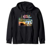 Fotorrealista Bali Indonesia Travel Souvenir Turista Regalo Sudadera con Capucha