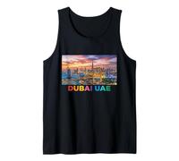 Fotorrealista Dubai Eau Viaje Souvenir City Turista Regalo Camiseta sin Mangas