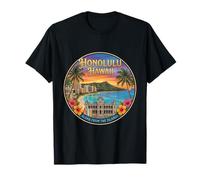 Fotorrealista Honolulu Hawaii Travel Souvenir Turista Regalo Camiseta