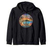 Fotorrealista Honolulu Hawaii Travel Souvenir Turista Regalo Sudadera con Capucha